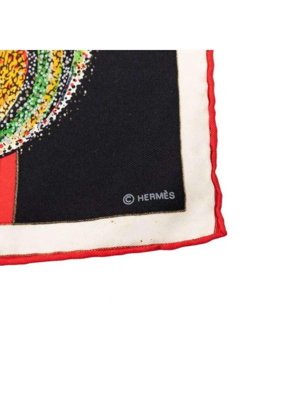 Hermes Carre 90 Les Feux de Lespace Space Fireworks Scarf Large Black Multicolor